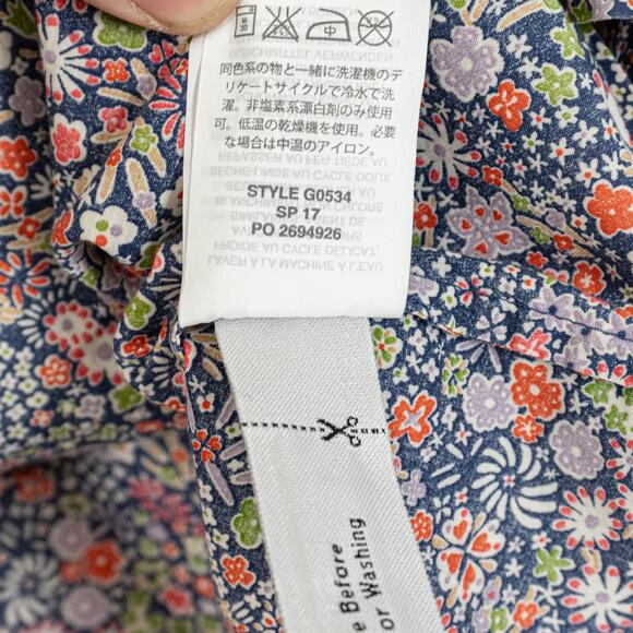 Libety Art fabrics J.Crew Perfect Shirt Kayoko Floral size 6 - Picture 8 of 11